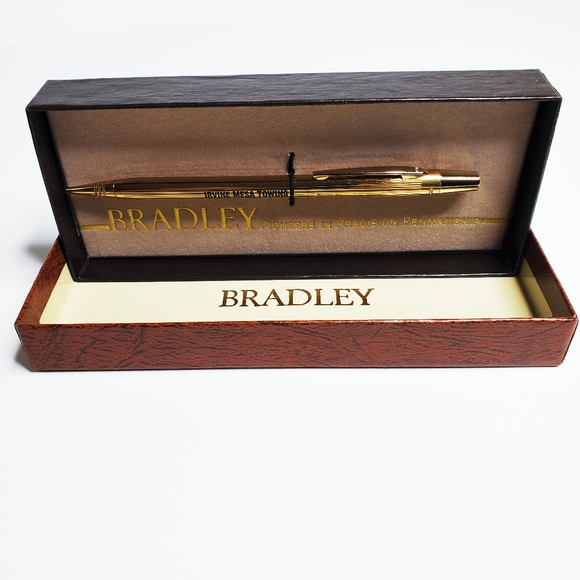 NIB Vintage 60s Bradley 'Astramatic' Gold Mech Pencil Gift Box 'Irvine Mesa Tow' - Picture 4 of 16